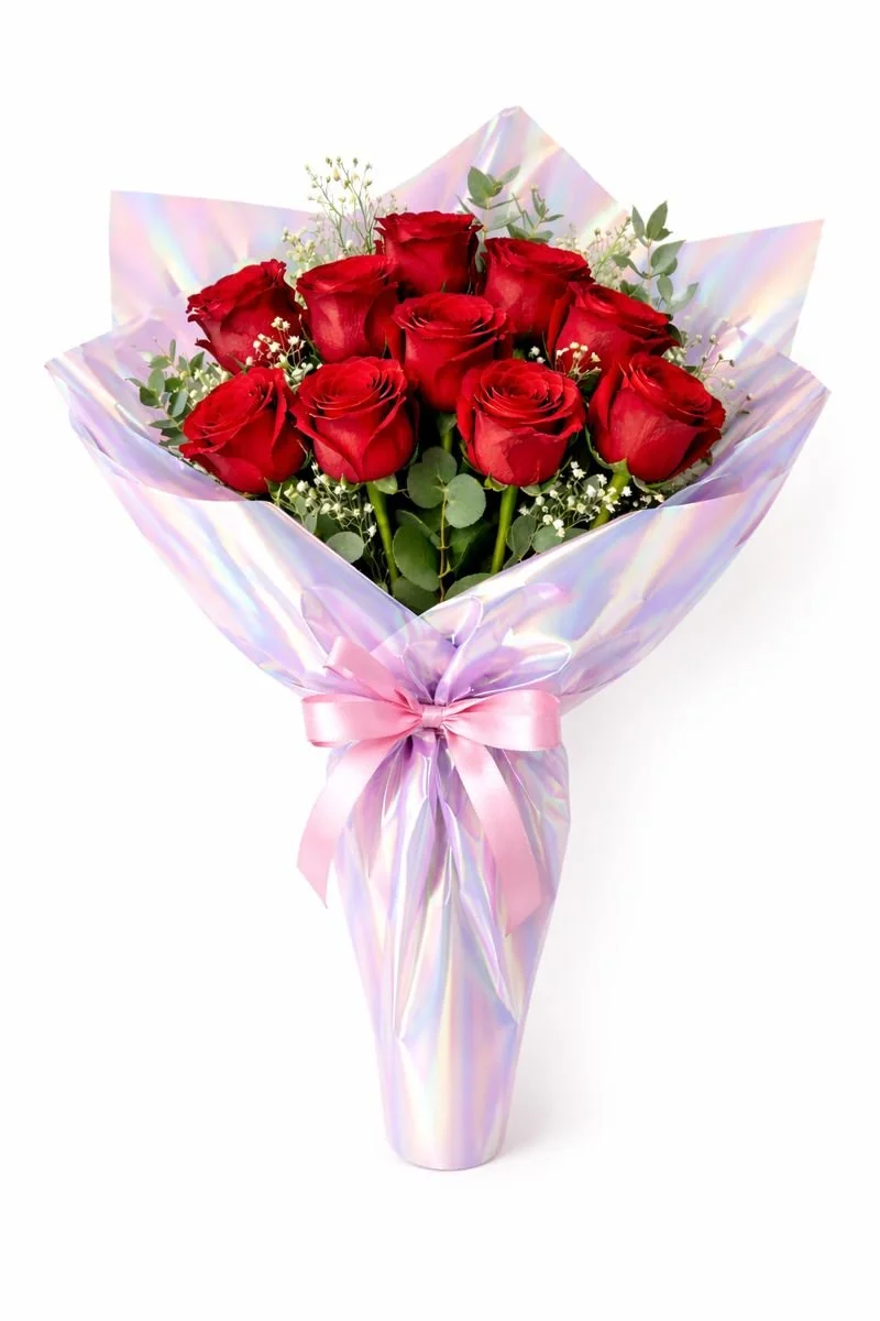 Dozen Wrapped Roses