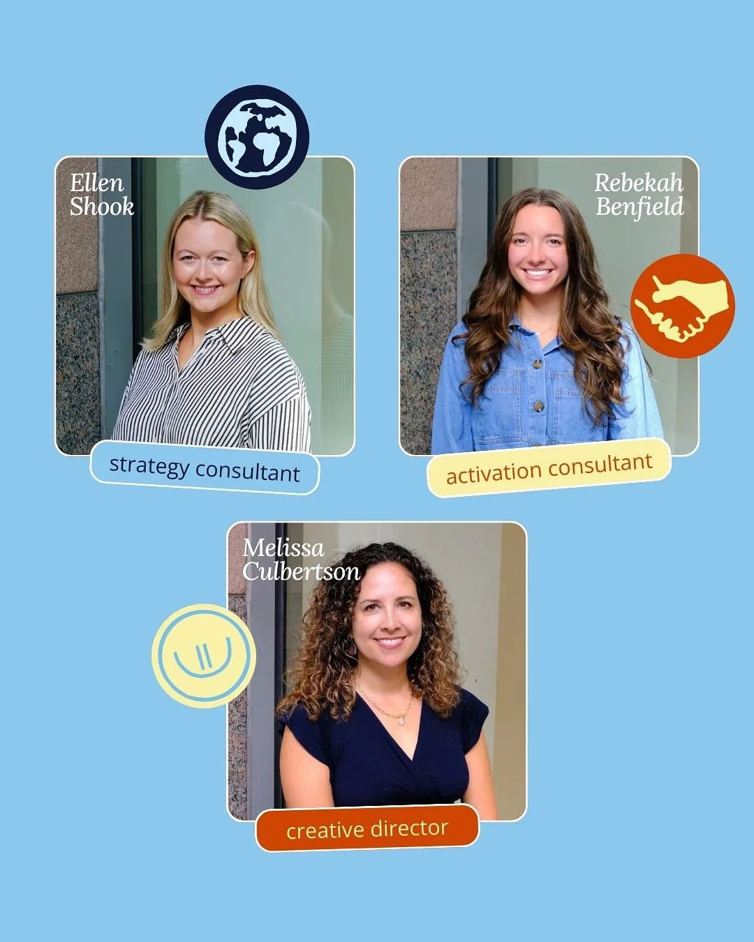 We have some more new members in our Raleigh office! We&rsquo;re so excited to welcome Ellen, Rebekah, and Mel to Strategy, Activation, and Creative!

#Marketing #EmployeeSpotlight