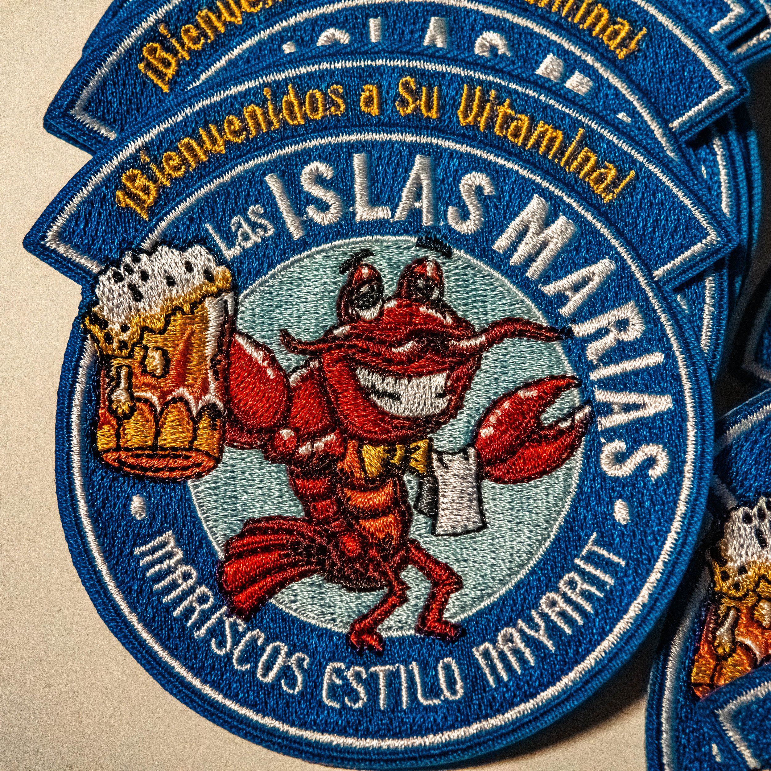 Artesanos_Sanchez_Las Islas Marias Custom Embroidered Patches Heat Press Patches Closeup.jpg