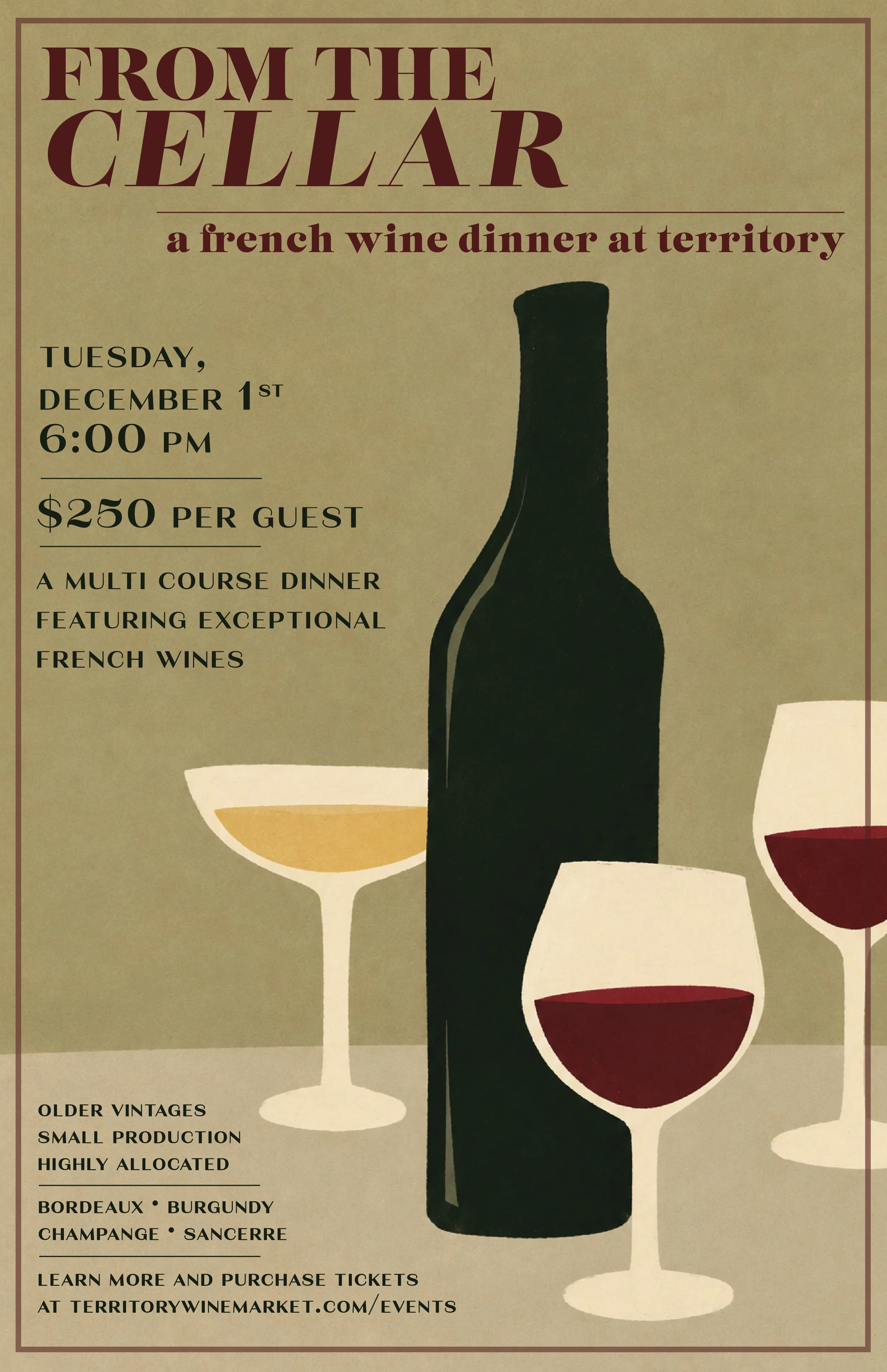 From The Cellar: A French Wine Dinner at Territory