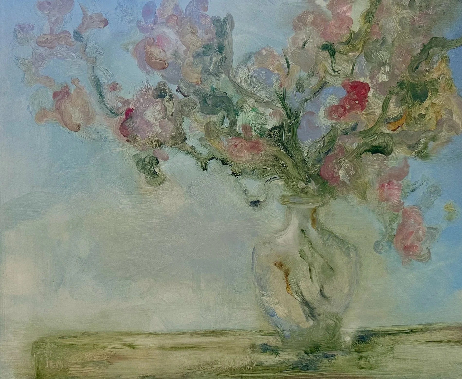 Flowers In July - Oil on panel - 16x20IN