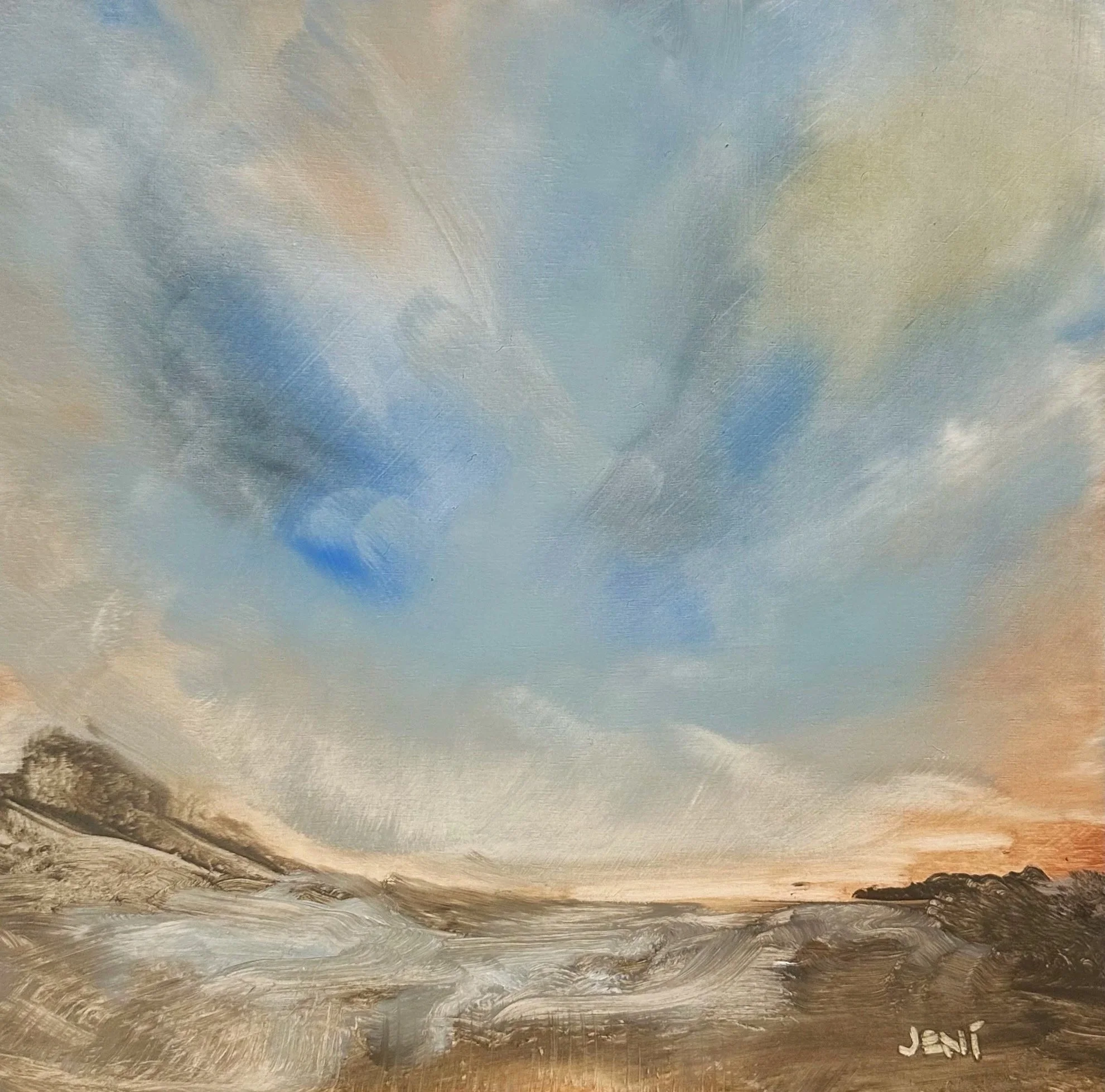 Morning Buzz - Oil on panel - 10x10IN