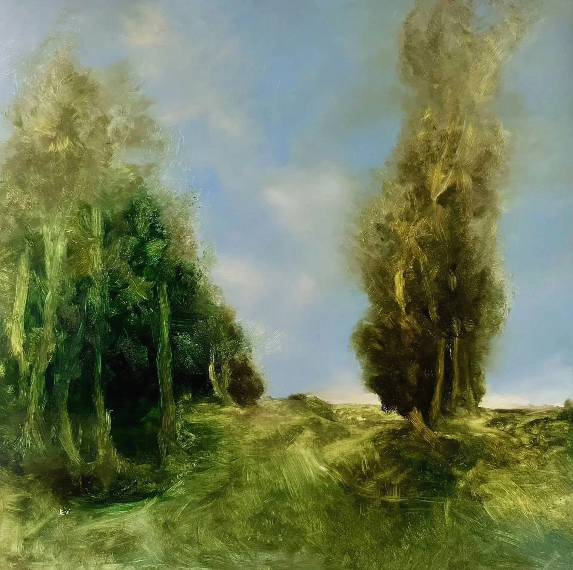 Paul's Path - Oil on panel - 36x36IN