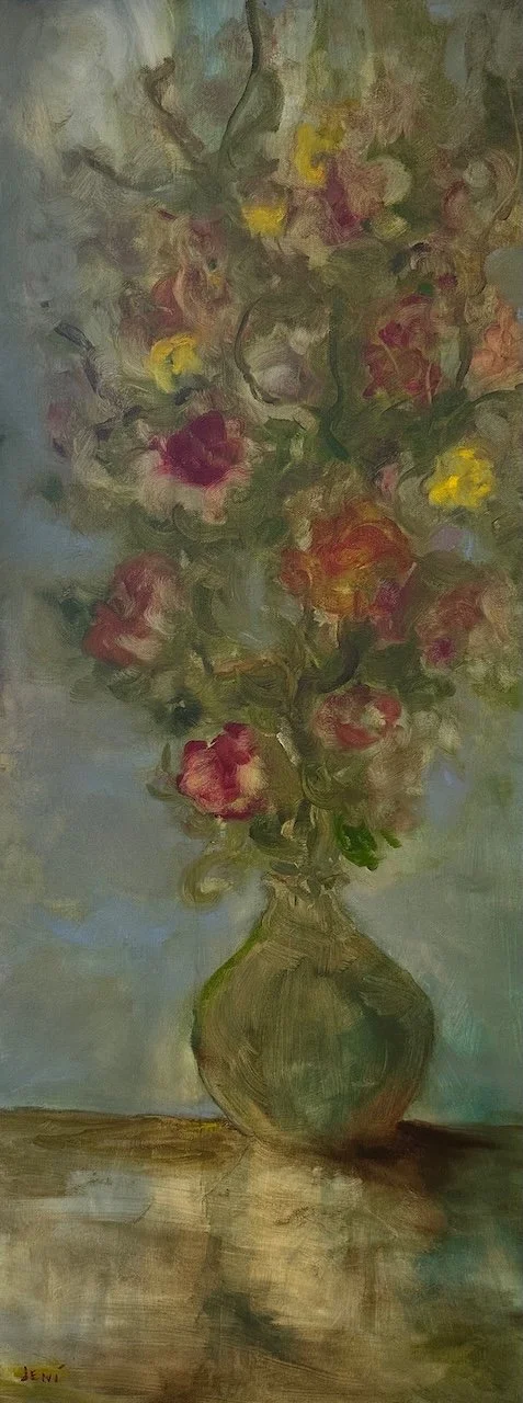 Jeni-Fall Bouquet-oil on canvas-40x16%22-2025-$2,000.00jpeg.jpeg