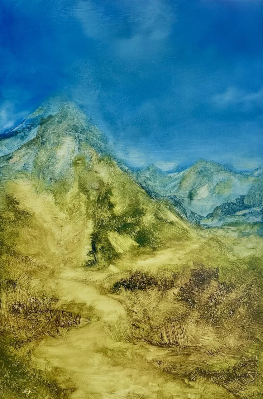 Can't Touch My Echo - Oil on wood panel 36" x 24"