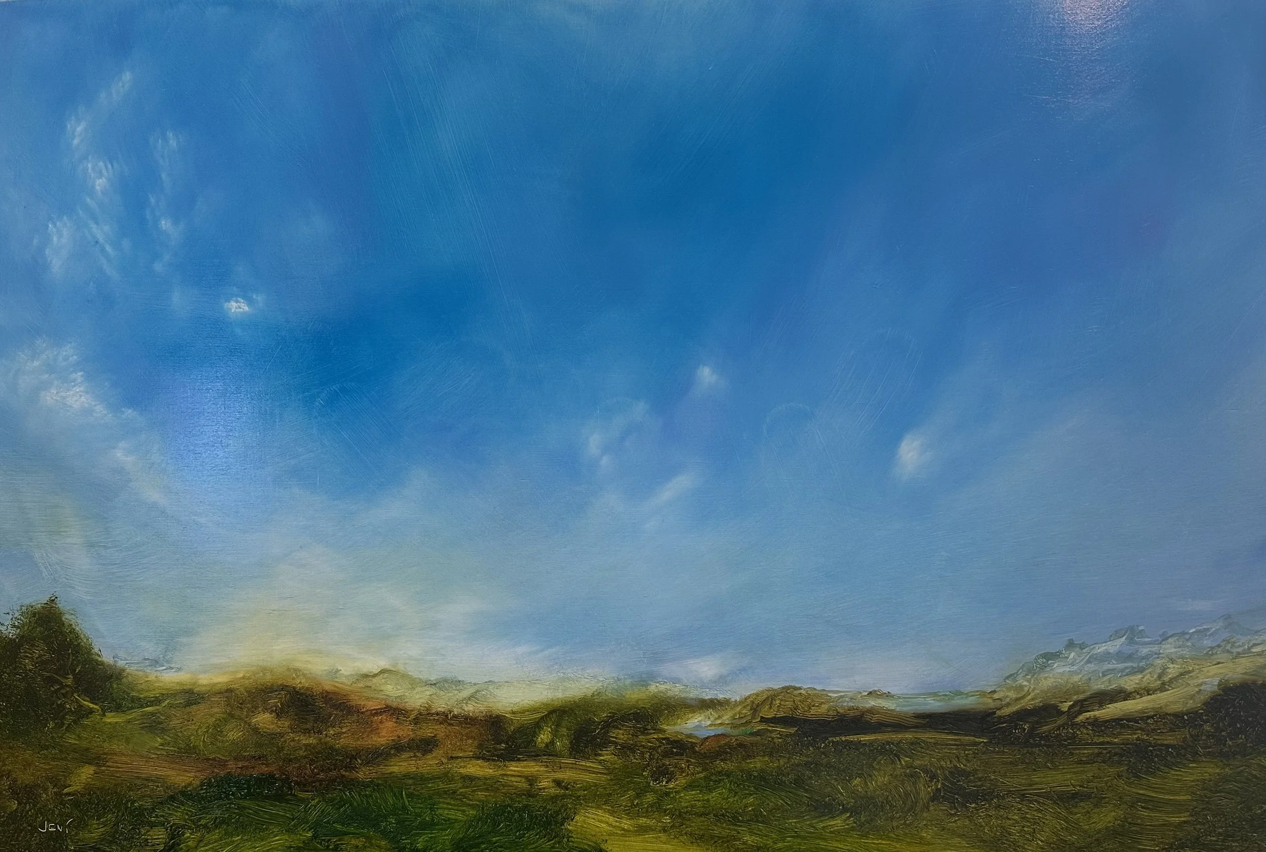 Sunrise In Bavaria - Oil on wood panel 24" x 36"