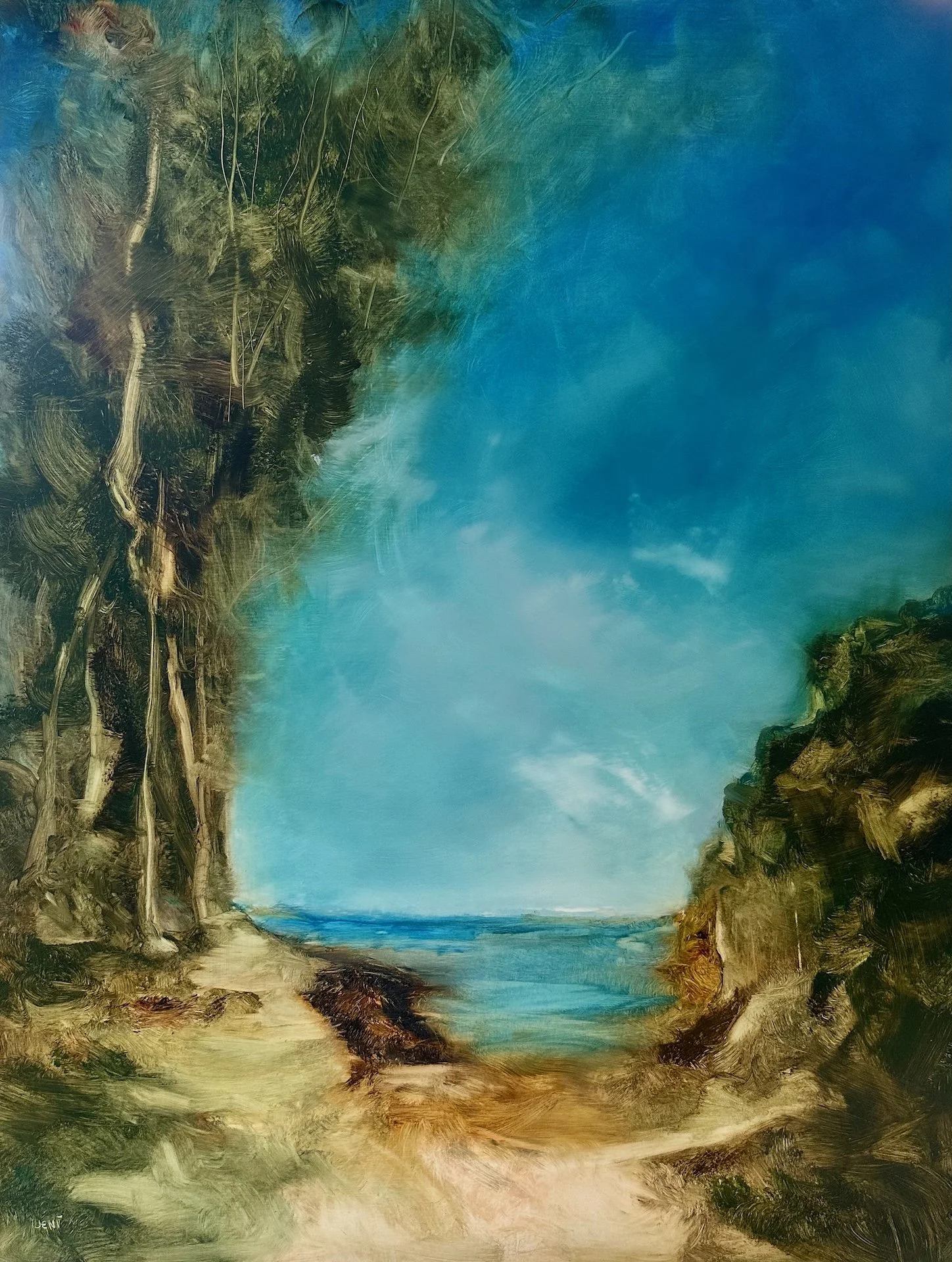 Hiding Place - Oil on wood panel 48" x 36"