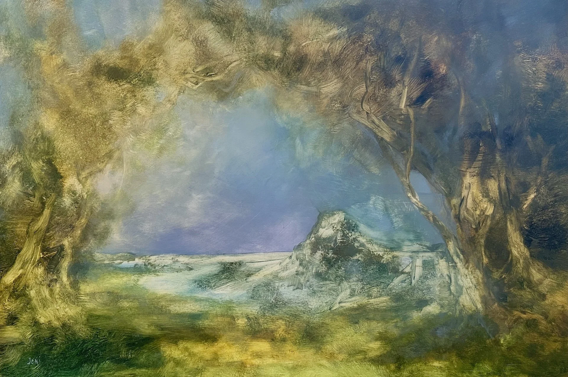 The Abandoned Mine - Oil on wood panel 24" x 36"
