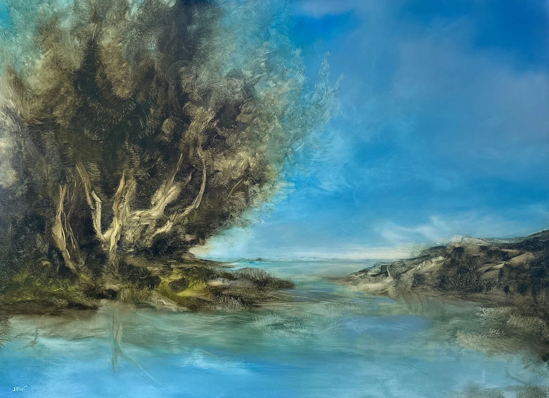 Secret Spot - Oil on wood panel 36" x 48"