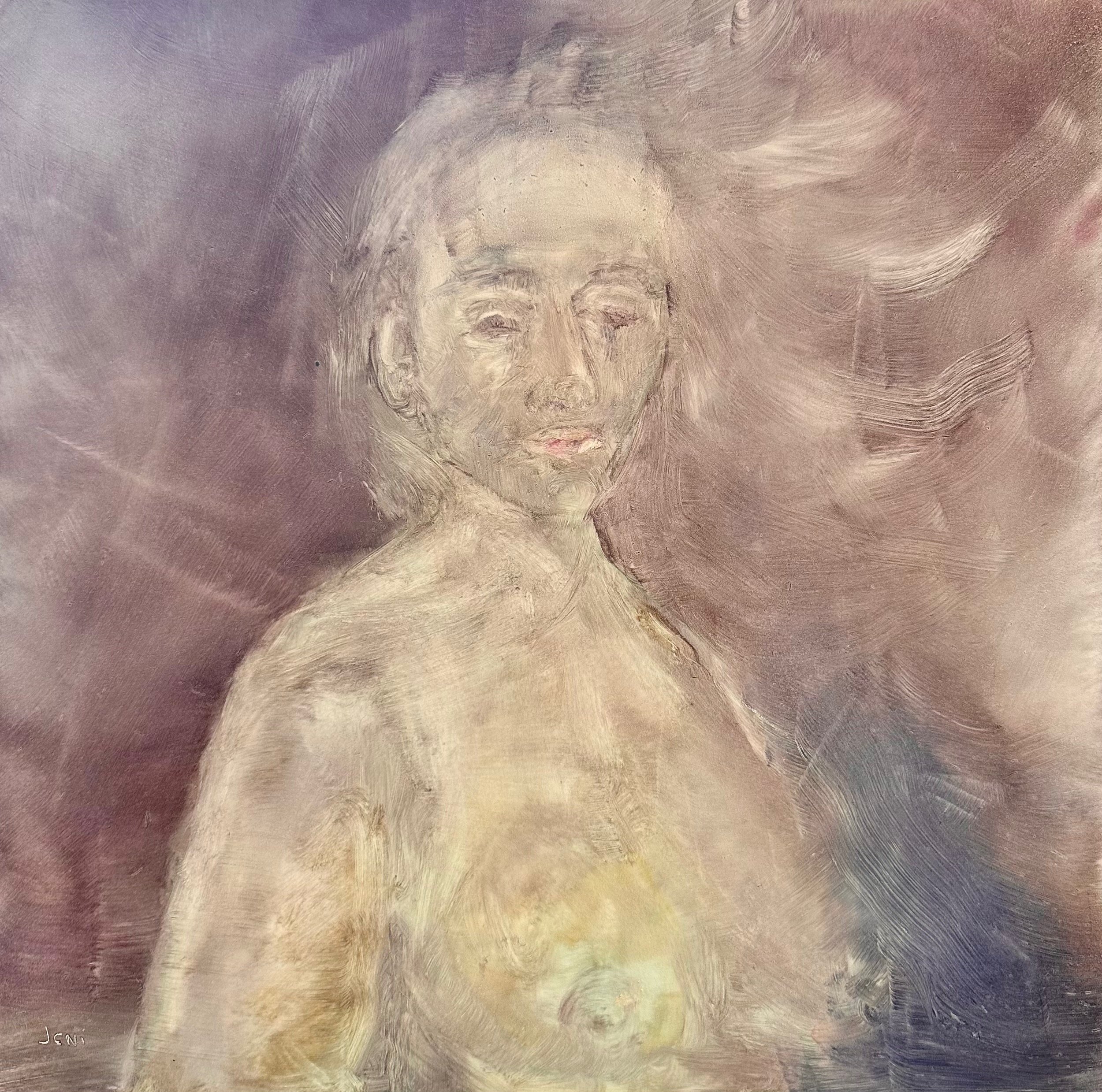 Victoria L. - Oil on MDF panel 16" x 16"