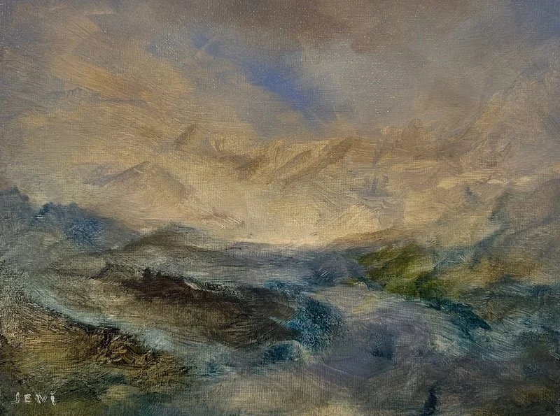 Northern Ice Flow - Oil on canvas panel 9" x 12".jpeg