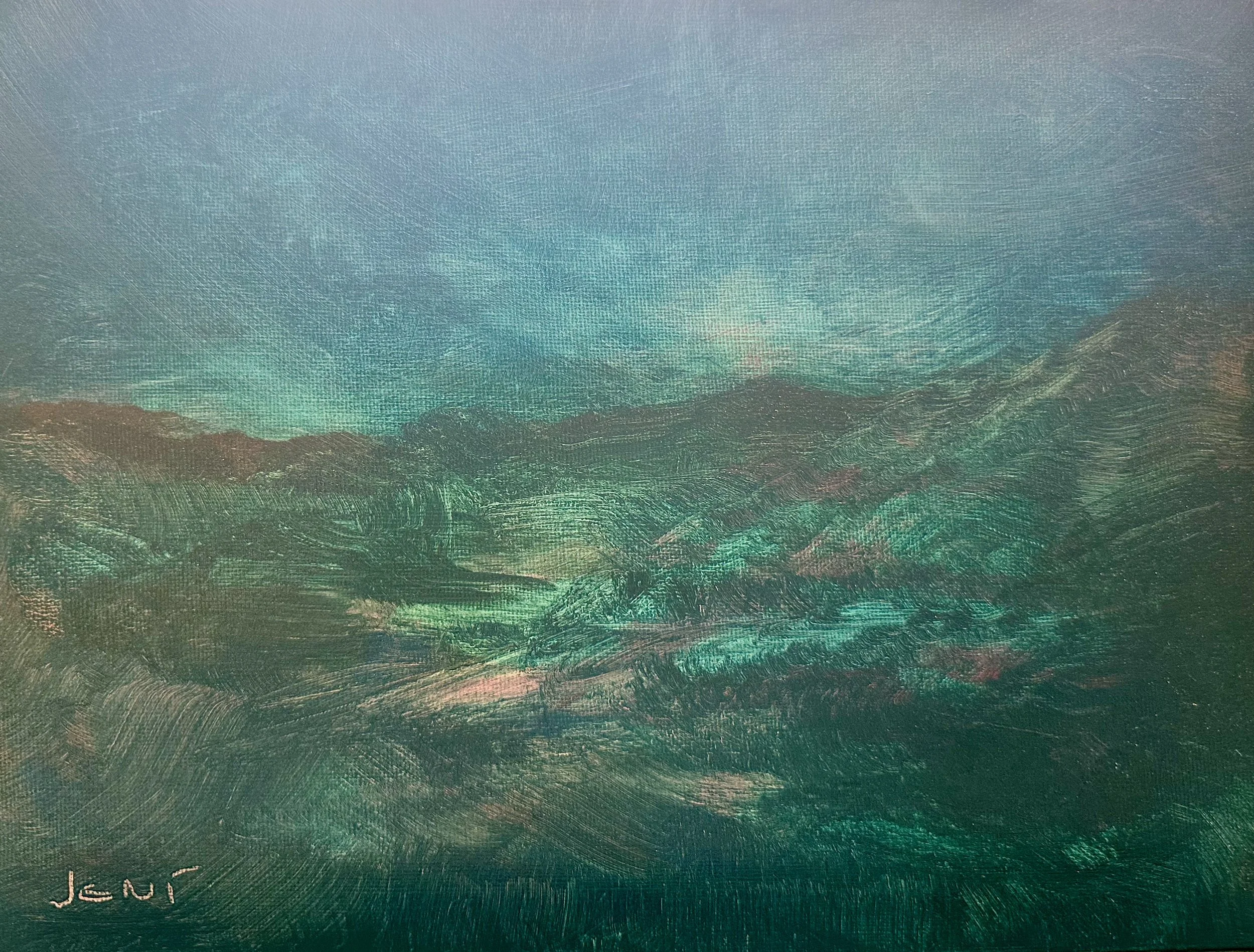 Sphinx - Oil on canvas panel 9" x 12"