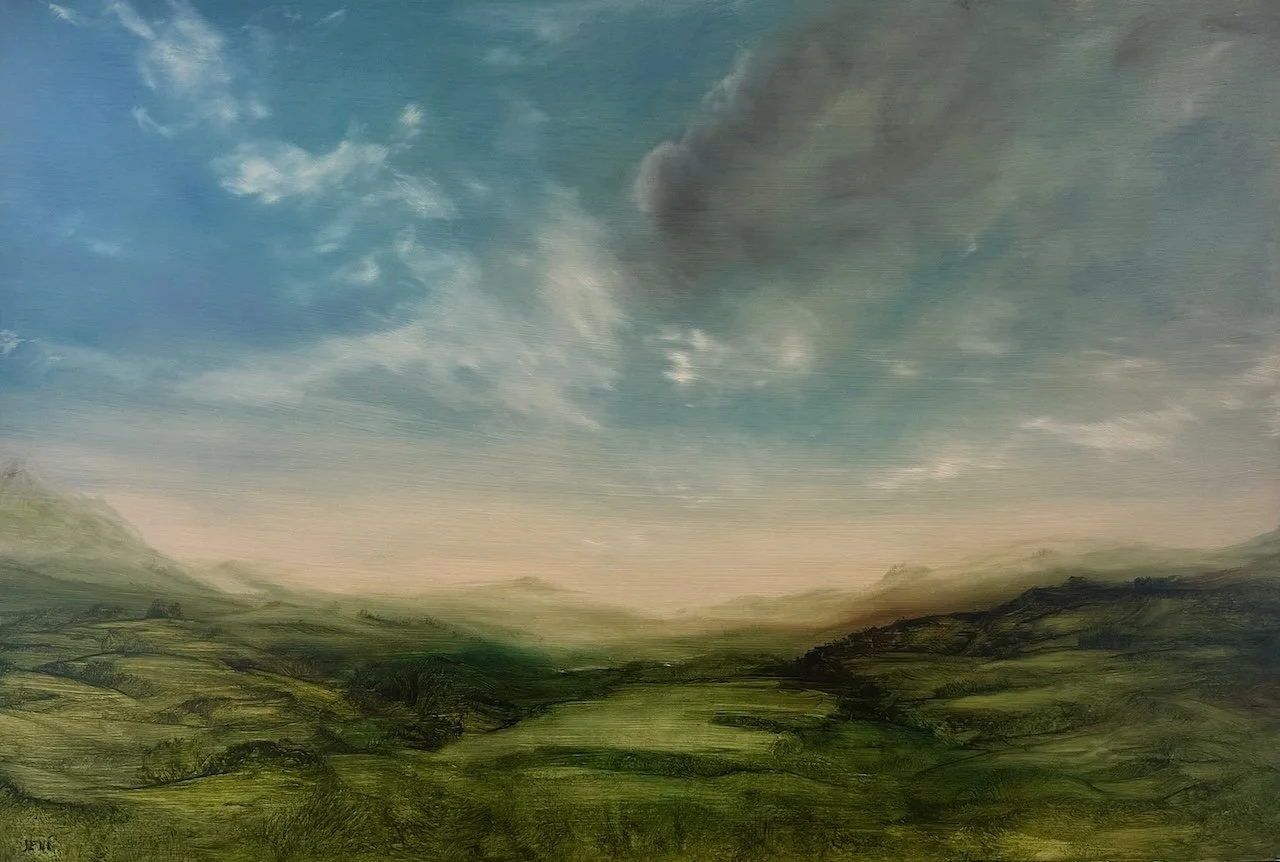 Bavarian Foothills, Germany - Oil on wood panel 24" x 36".jpeg