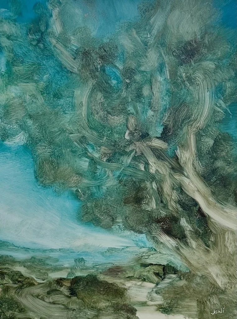 Rivalry - Oil on MDF panel 16" x 12" - Diptych