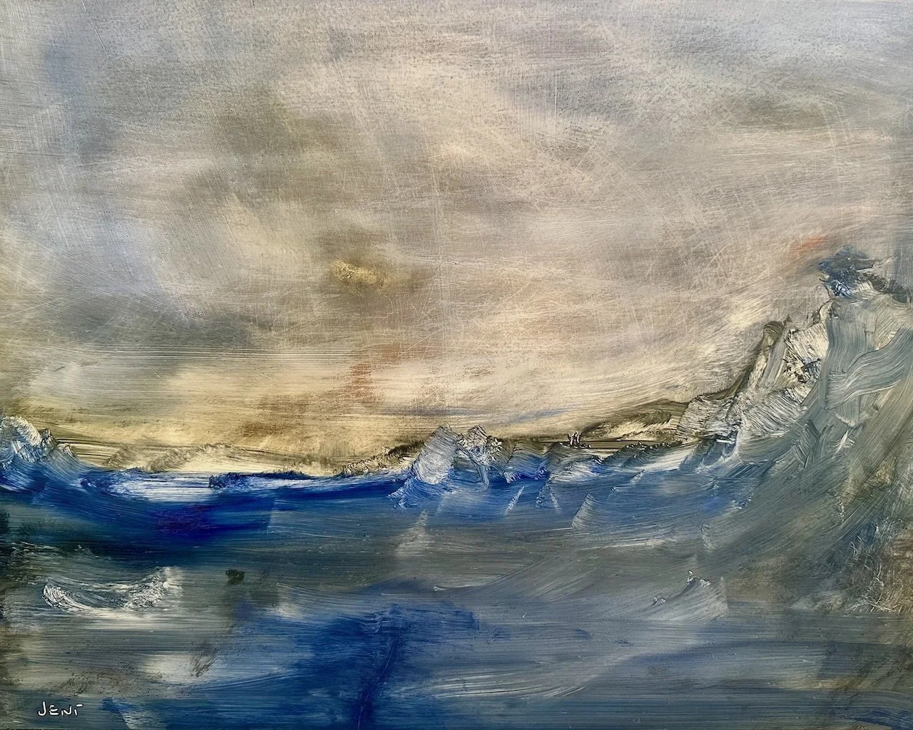 The Bering Strait - Oil on panel 16" x 20" Sold