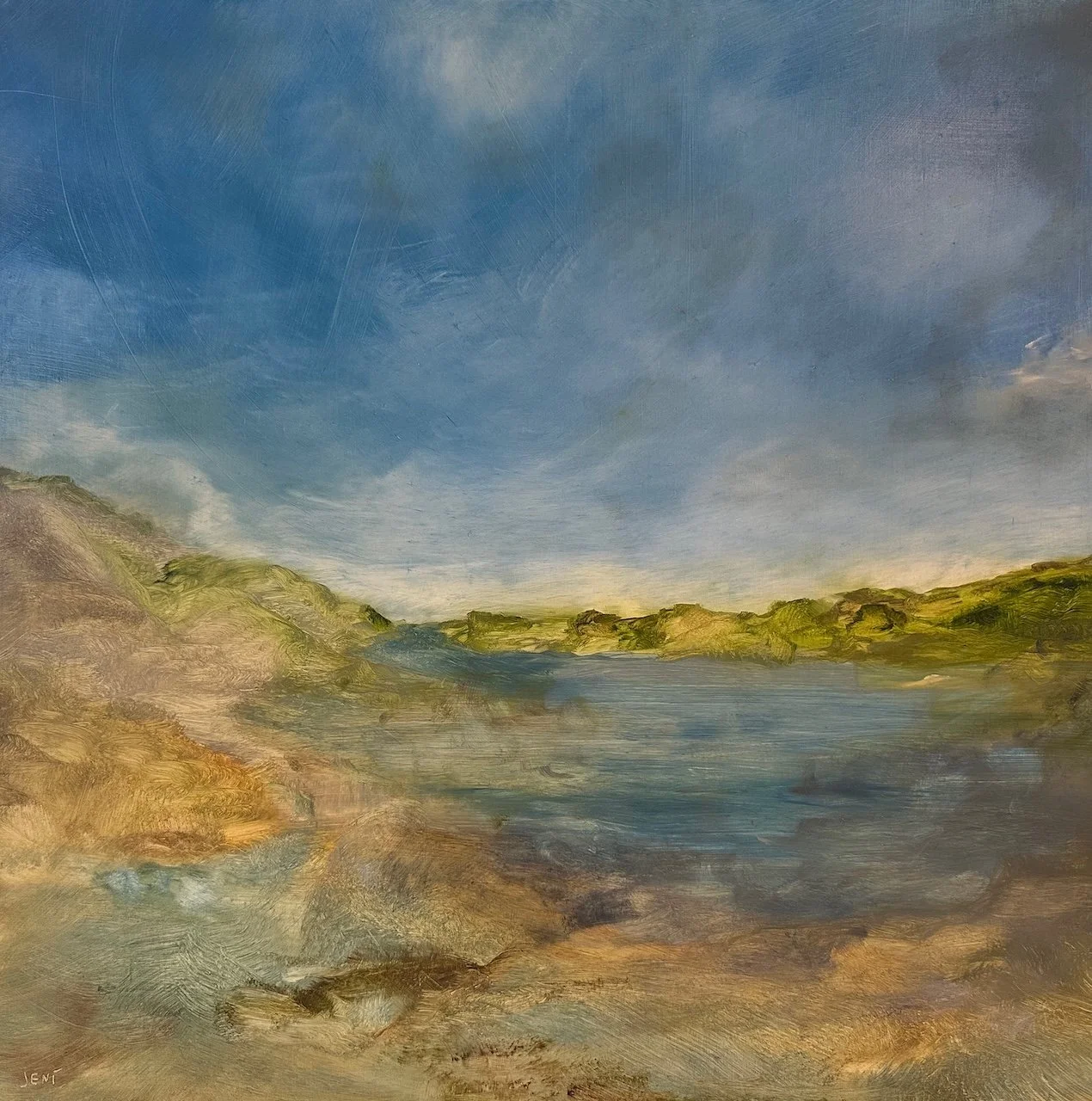 Cove, New England - Oil on panel 24" x 24"