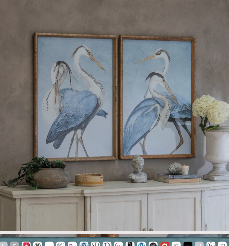 Serenity of the Shore - Heron Framed Print