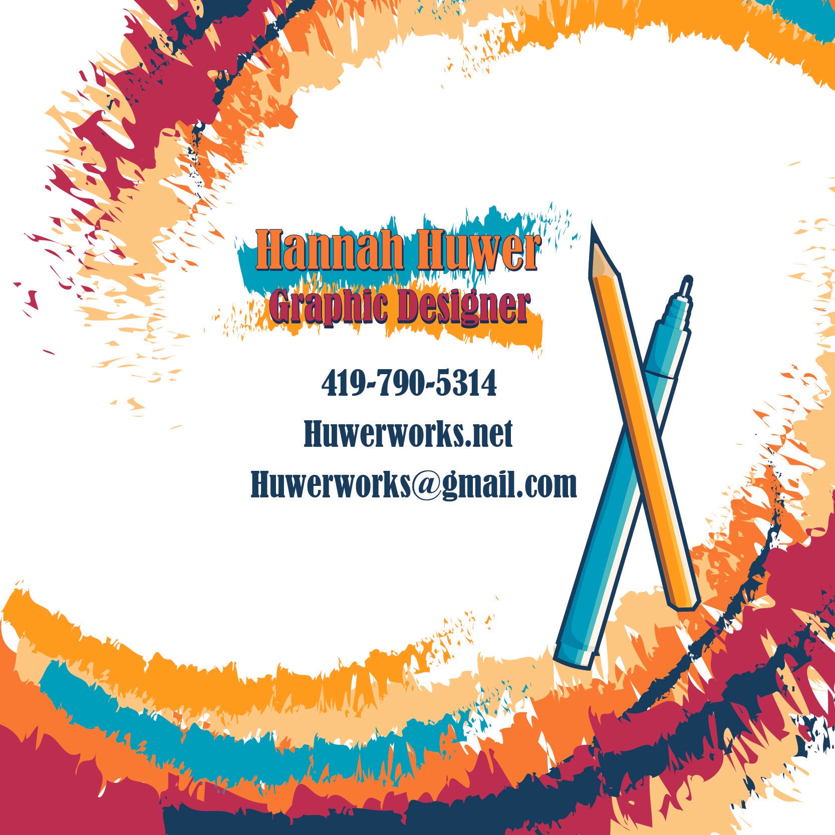 Custom Business Card with Background