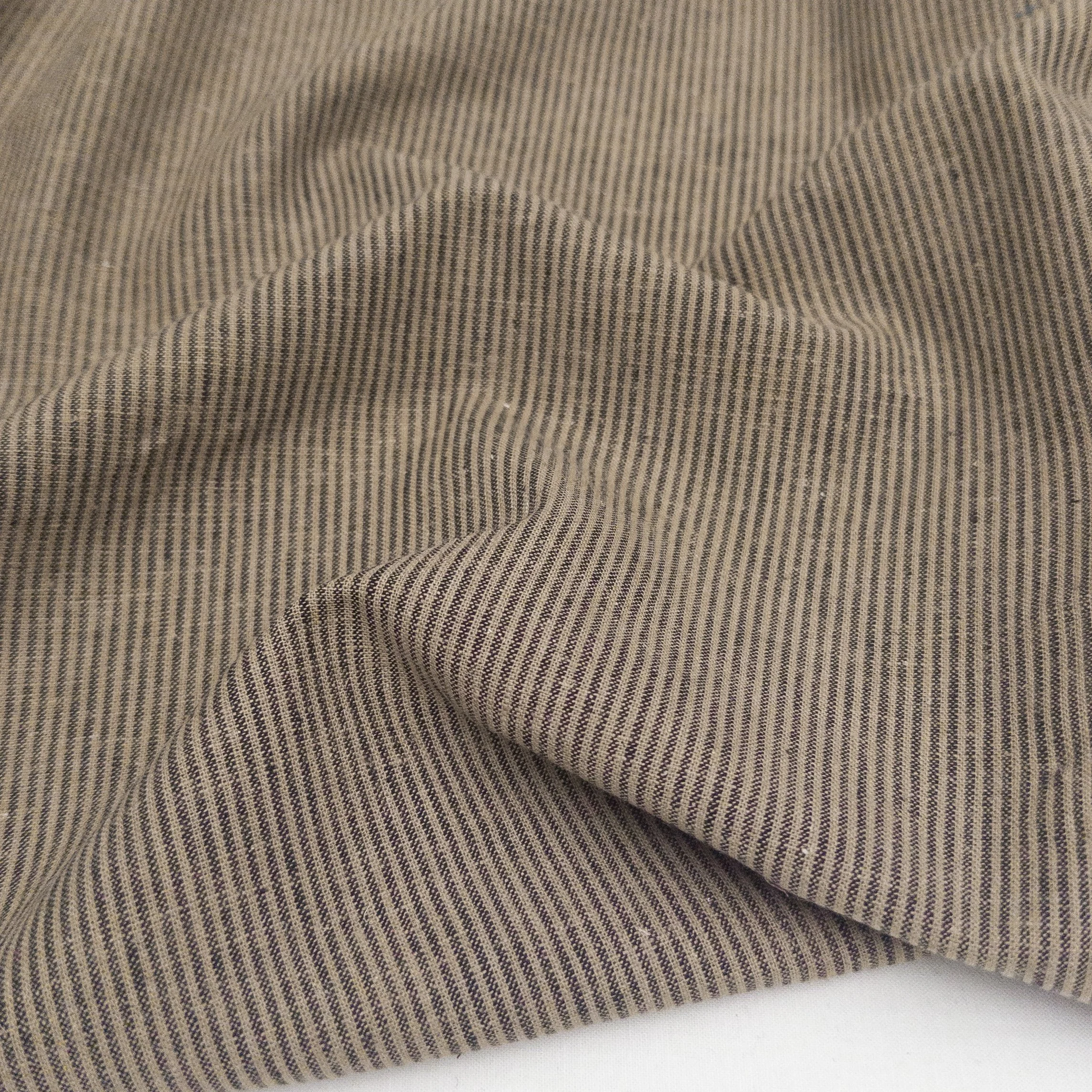 Striped Linen & Cotton Blend