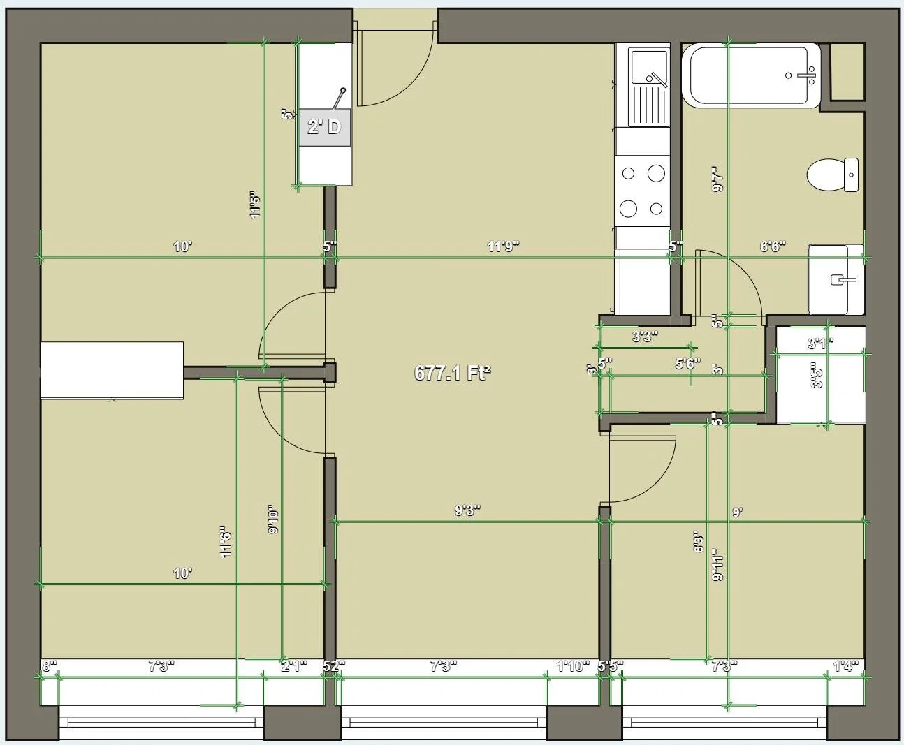 A detailed construction plan was developed prior to starting work to establish layout, dimensions, and structural coordination.