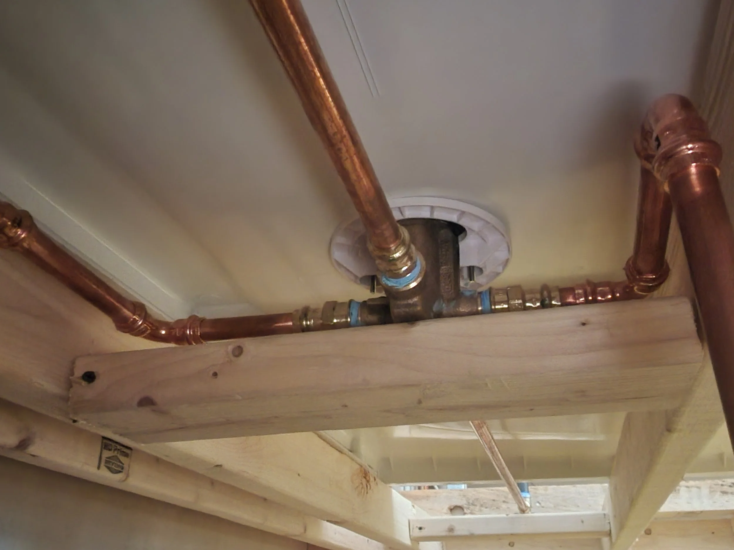 Shower valve installation was completed to manufacturer specifications for secure, leak-free performance.