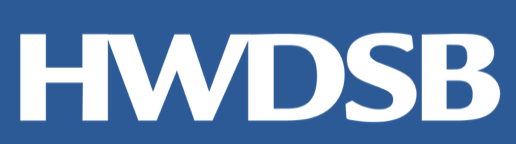 HVDSB logo in white text on a blue background