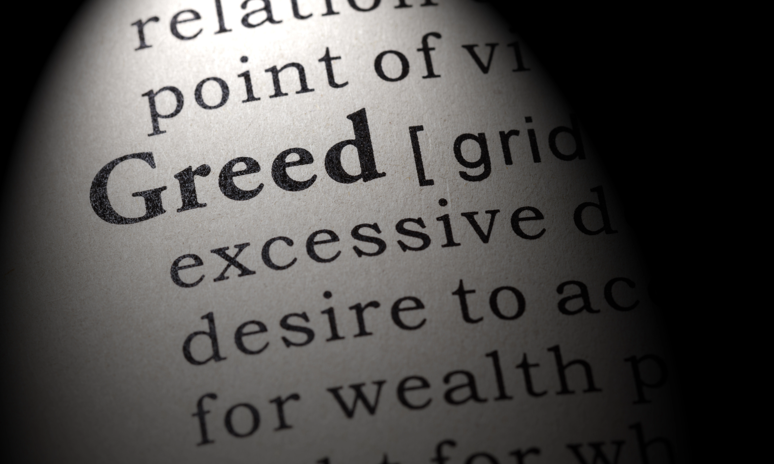 The Cost of Greed on the Human Soul