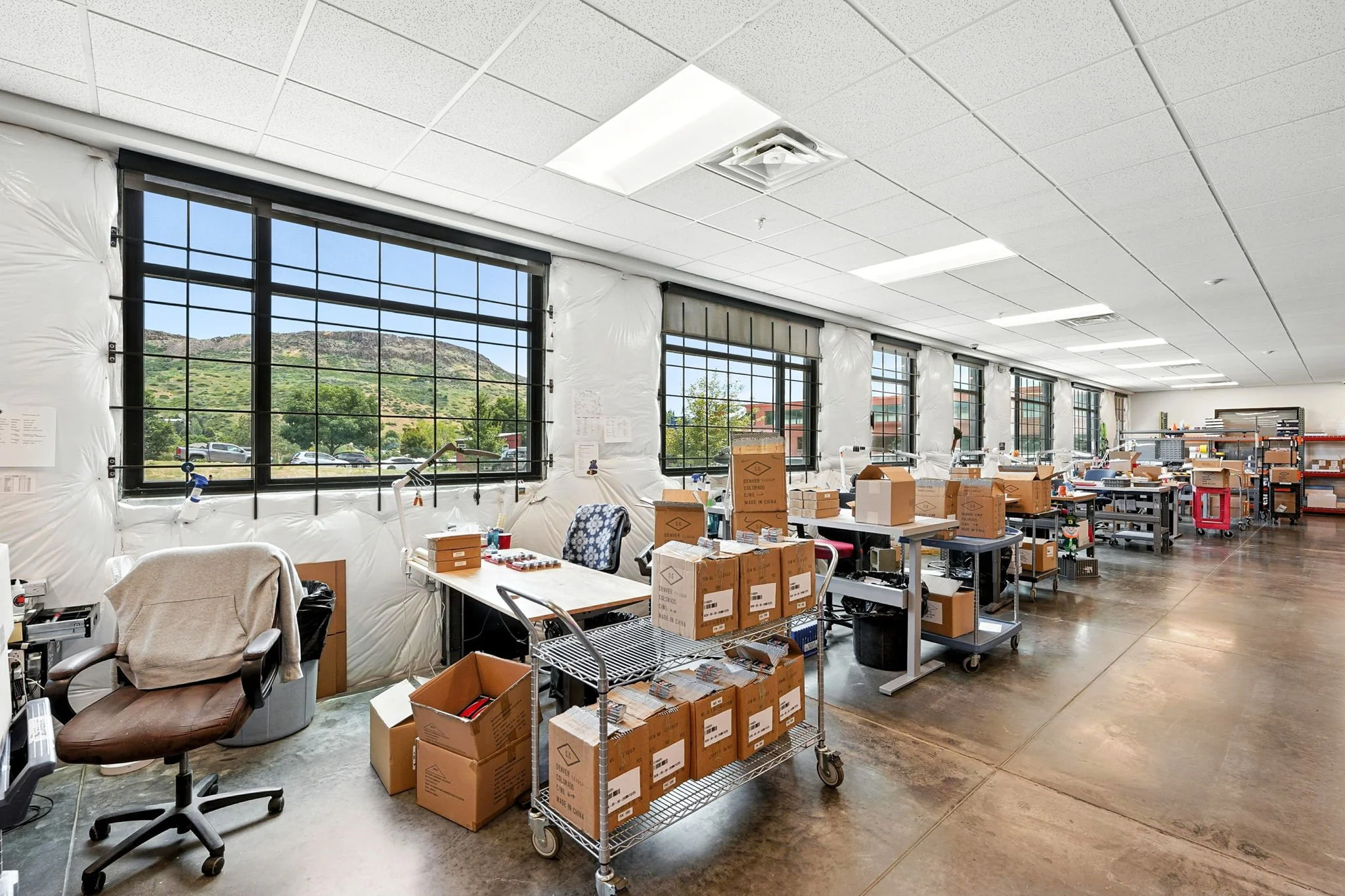 Spyderco: the windows on the East side provide exceptional views and an abundance of natural light for the Spyderco quality assurance checkers, making for an incredible work space.