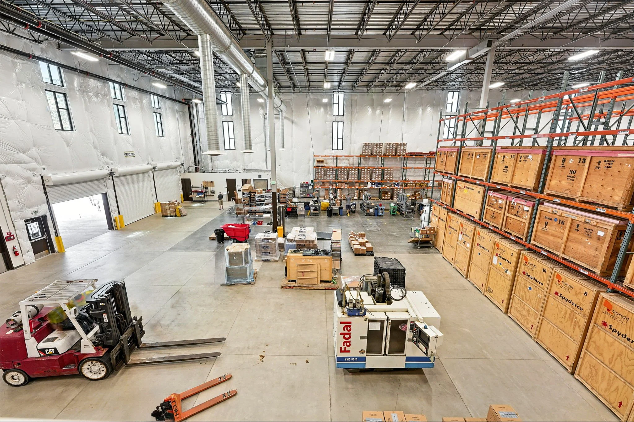 Spyderco: The large open warehouse is a buzz of activity as knives are continually stocked and shipped out.