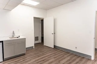 Renovated office suite with modern finishes, Huntsville AL