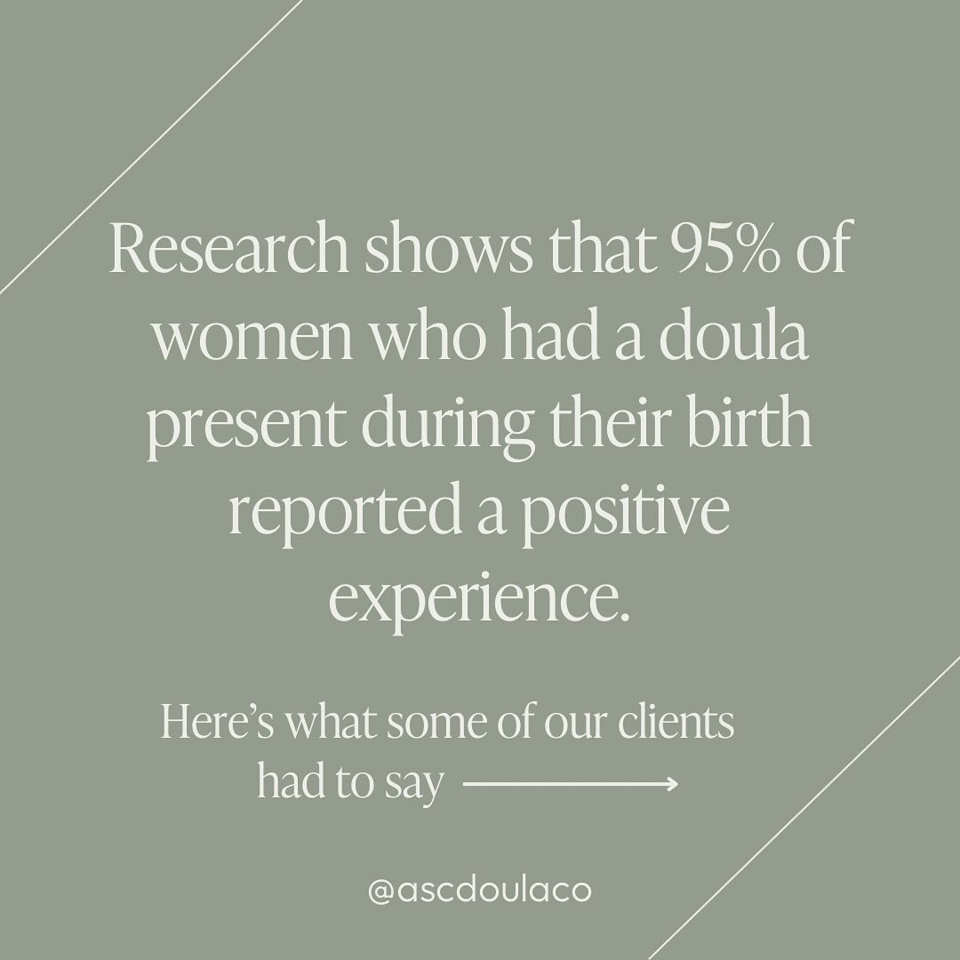 A few of our clients shared how a doula positively impacted their birth experiences in ways they hadn&rsquo;t expected. Ever wondered how a doula could transform yours?🤔

Here&rsquo;s what research shows:

➡️ Shorter labor 
➡️ Reduced risk of cesare