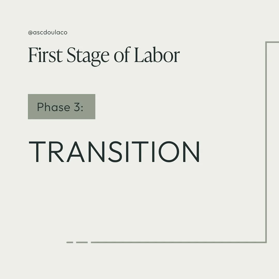 Transition: the shortest (but often most intense) phase of the first stage of labor.
Your cervix is opening from 8&ndash;10 cm and contractions are 2&ndash;3 minutes apart, lasting 60&ndash;90 seconds. This phase may be quick (just minutes) or last a