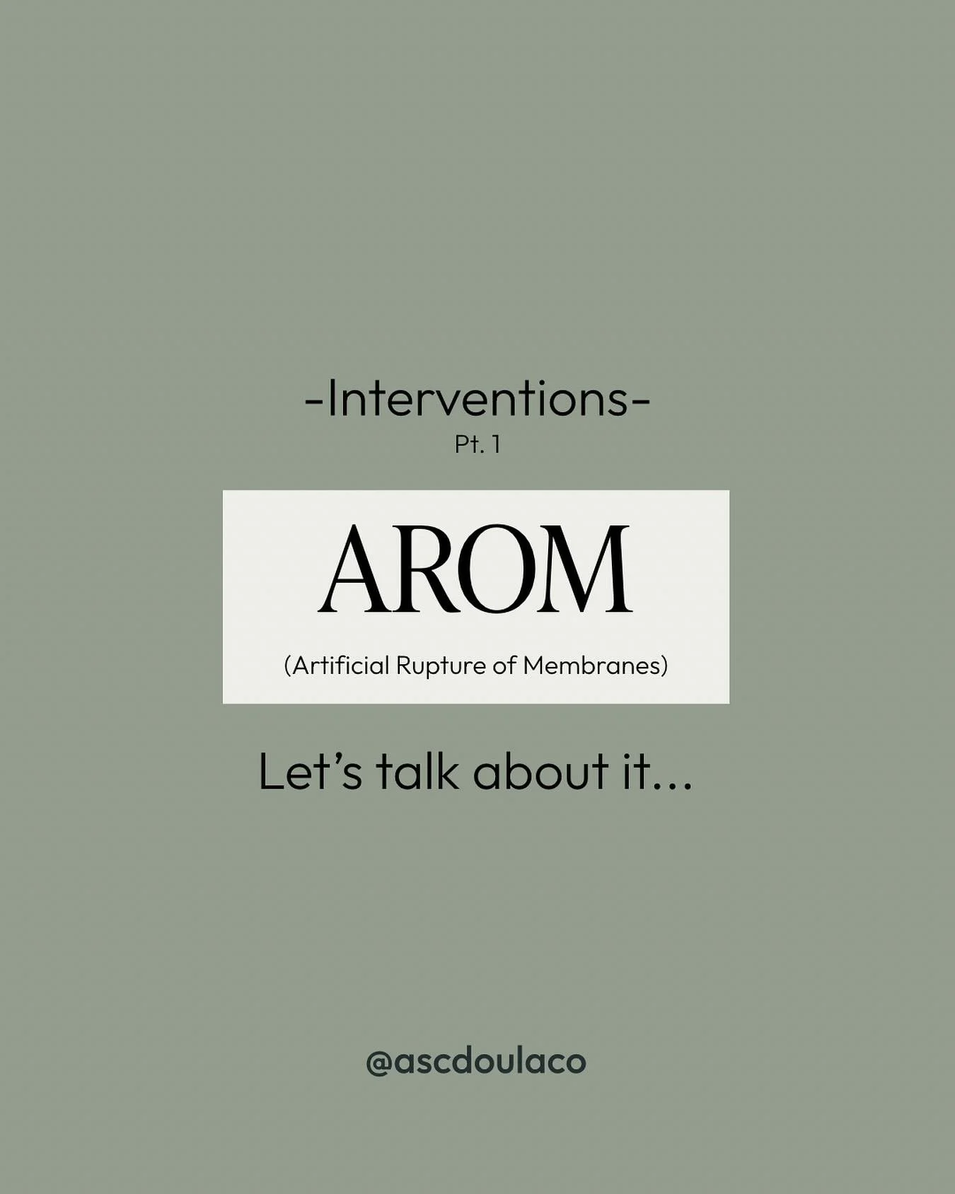 &ldquo;Labor starts when my water breaks, right?&rdquo; Not usually!

Only 8&ndash;10% of labors actually begin with your water breaking. So the real question is&hellip; when does it break?

As doulas, we&rsquo;ve seen an increase in AROM (when a pro