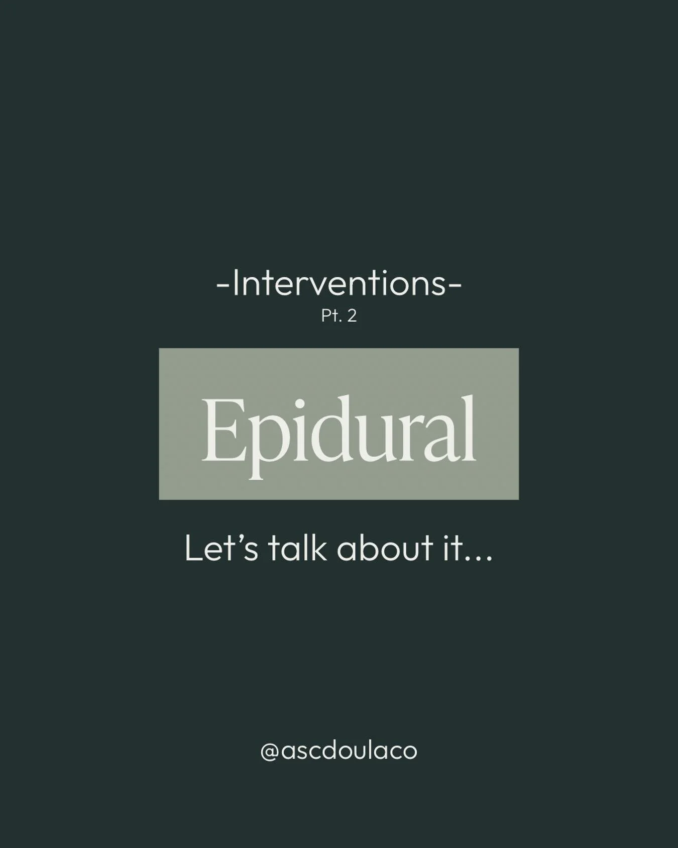 Epidurals are the most common form of pain relief in labor, and for many people they&rsquo;re an incredible tool. Understanding the optimal timing based on your goals can help you make more informed decisions👏🏼

✨ Things to Know: &bull; Epidural = 