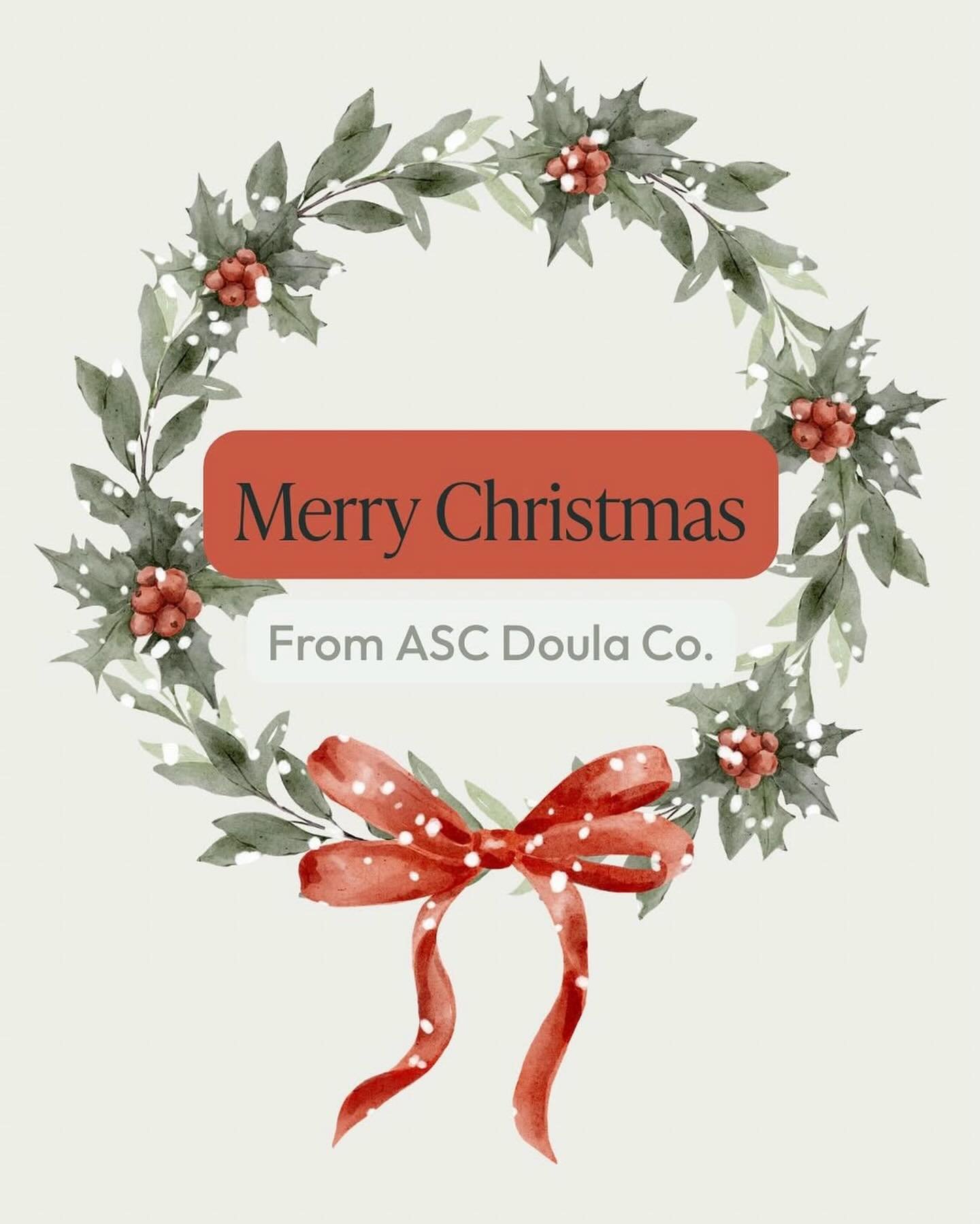 Merry Christmas from ASC Doula Co!🎄

As we celebrate the miracle of Jesus&rsquo; birth, we&rsquo;re reminded of the sacredness of every new life. We are deeply grateful for the families who invite us into these holy moments. May His peace and presen