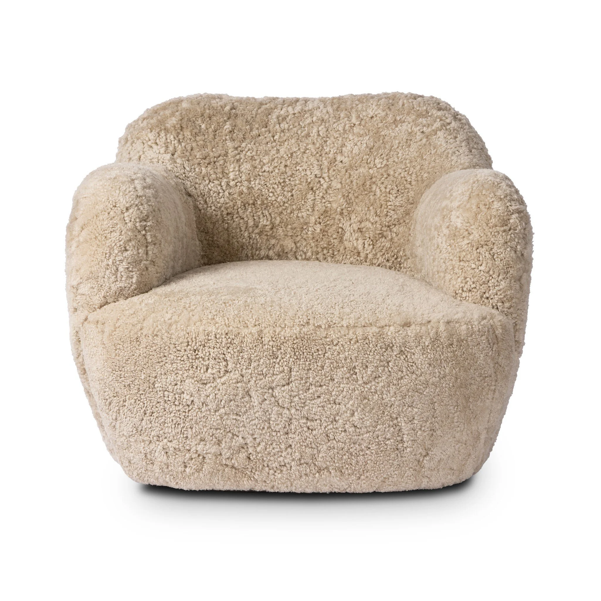 IC Teddy-Bear Shearling Swivel Chair