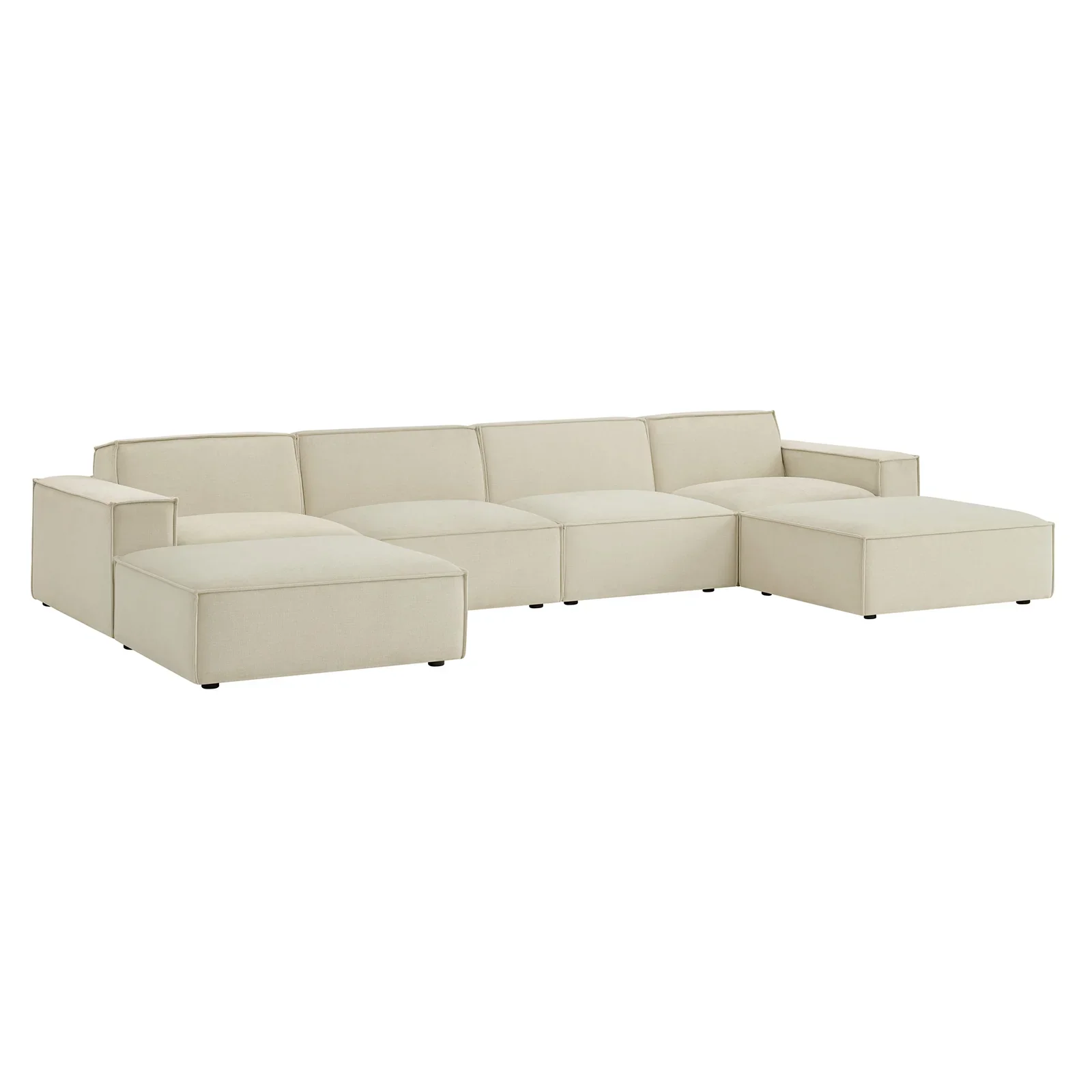 StyledU by IC Asher U-Shape Modular Sofa Fawn