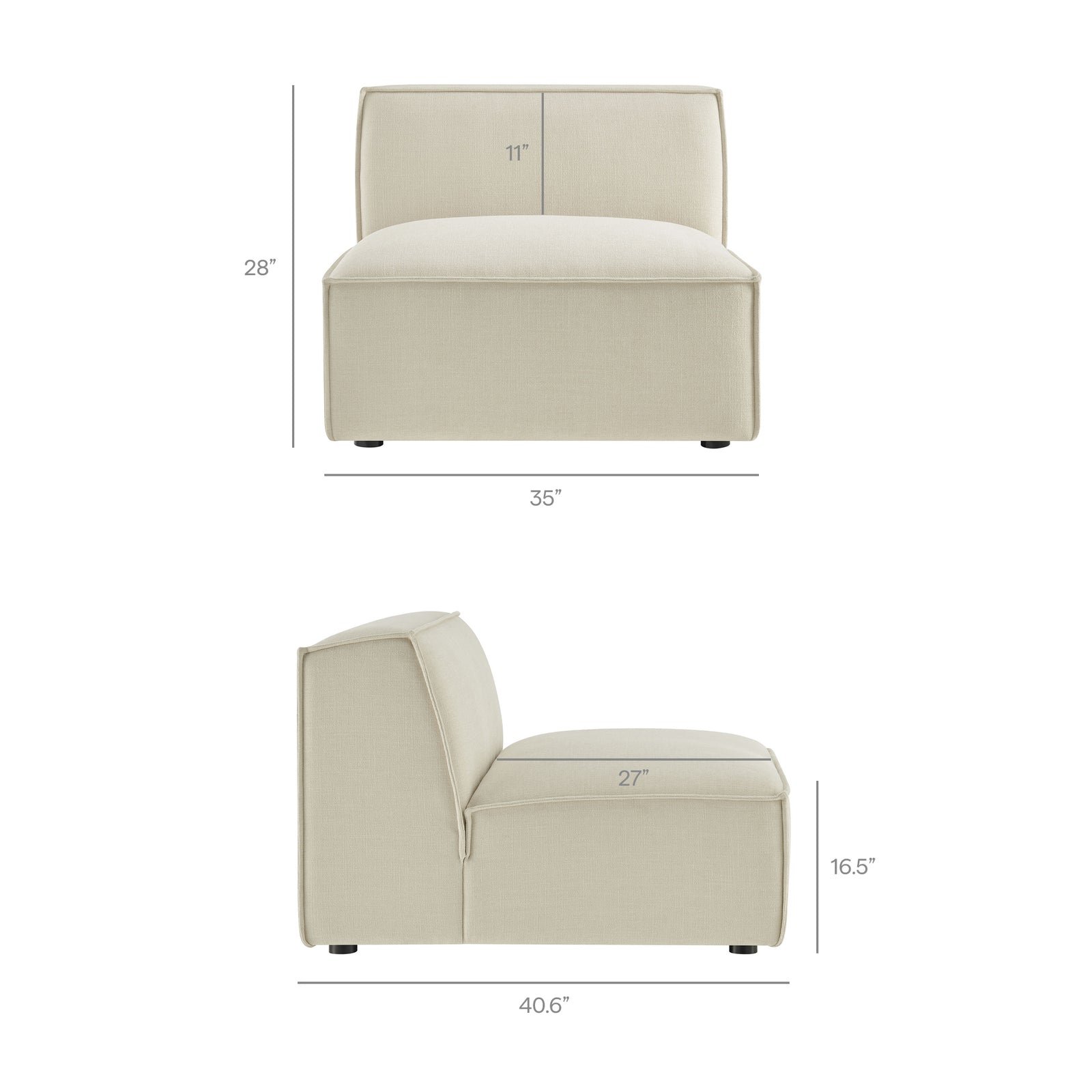 StyledU by IC Asher U-Shape Modular Sofa Fawn 7