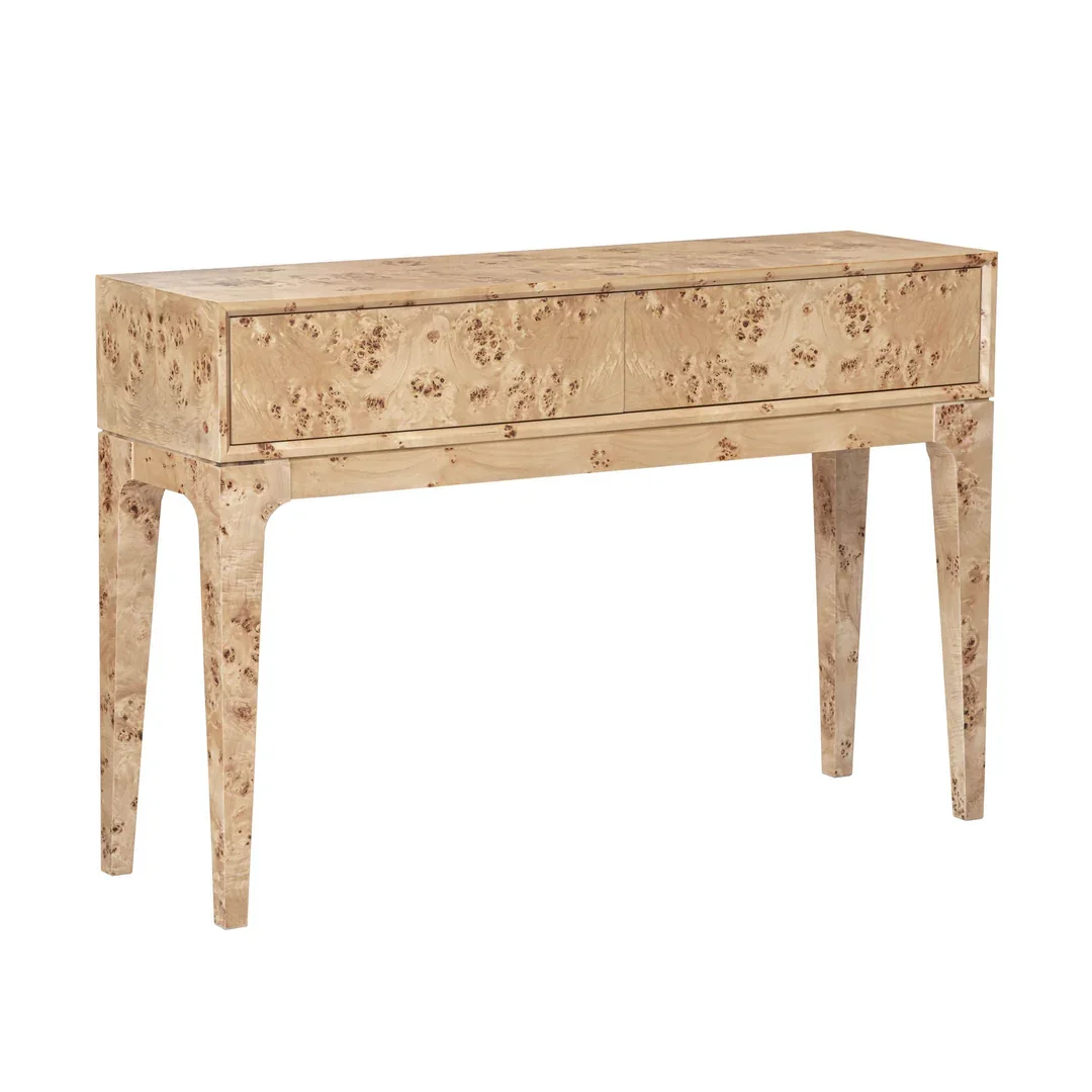 IC Light Burl Mappa Console Table 2