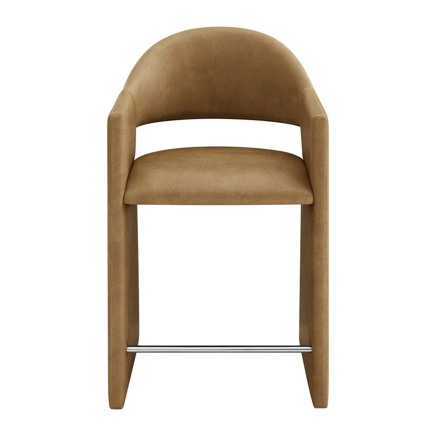 IC Margo Camel Leather Counter Stool 4