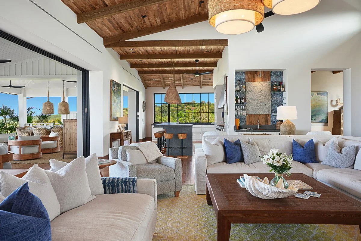 Ivory Cove Interiors - Framed by the Ocean - Open Air Living Room