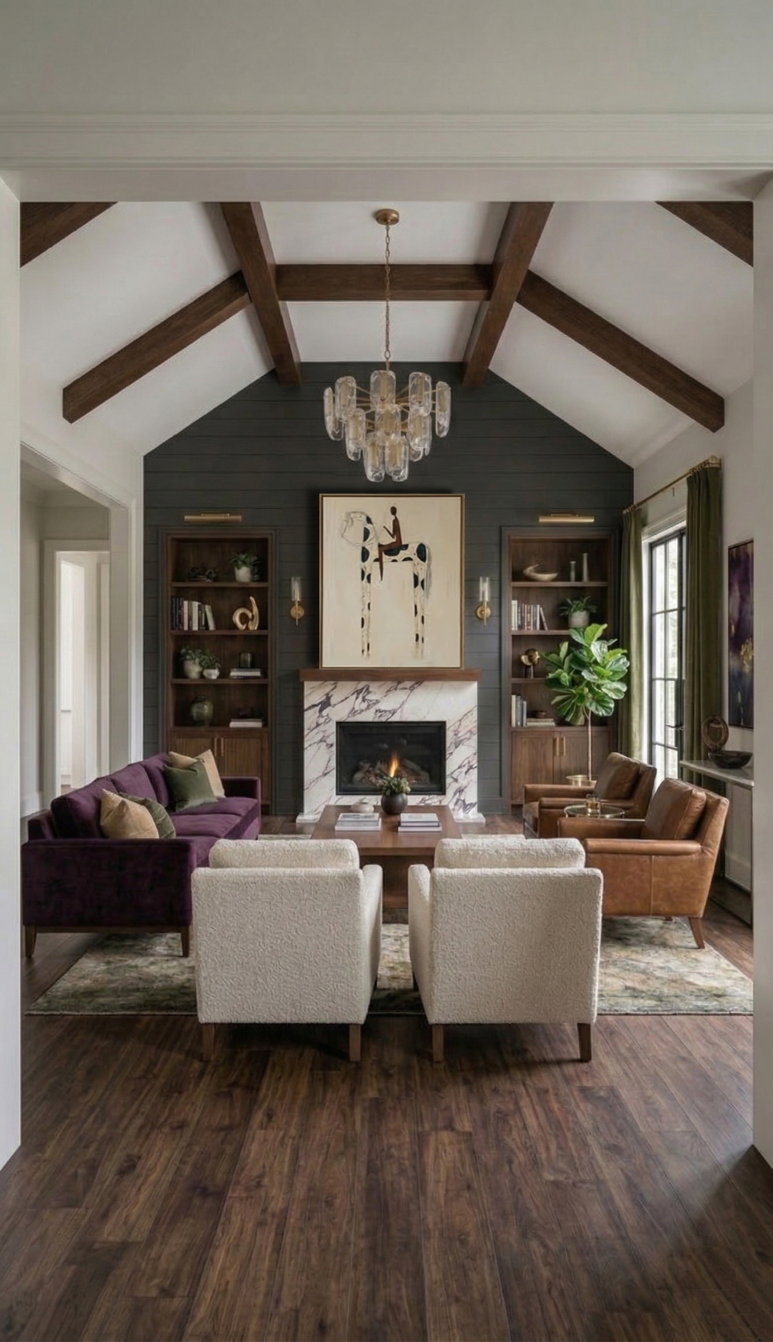 Ivory Cove Interiors - The Modern Hearth - Living Room View 1