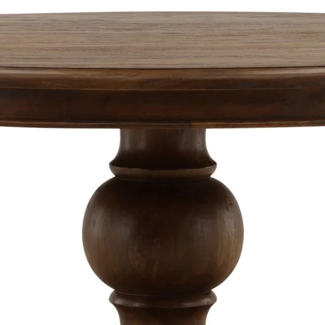 Ivory Cove Interiors Arturo Mango Wood Pedestal Dining Table - 60" - 4
