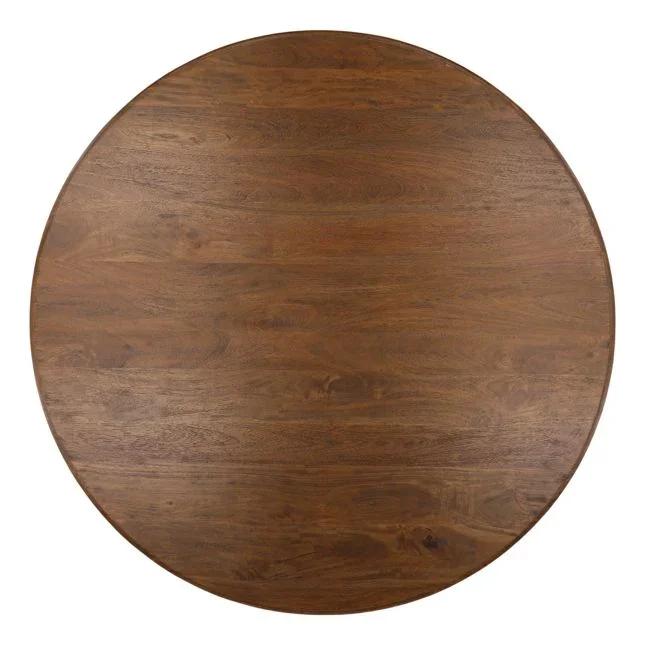 Ivory Cove Interiors Arturo Mango Wood Pedestal Dining Table - 60" - 2