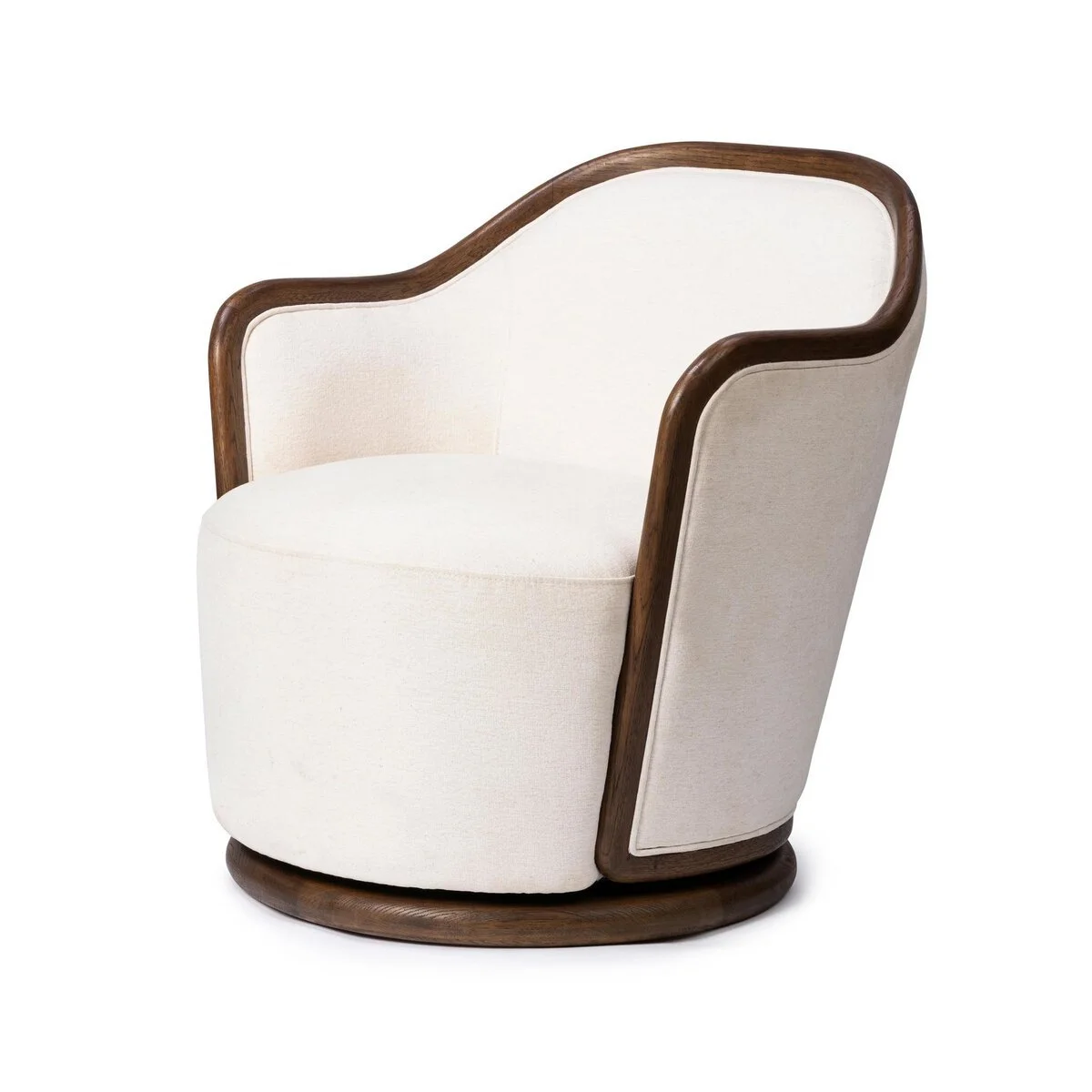 Ivory Cove Interiors Tibby Swivel Chair in Laughlin Bone 2