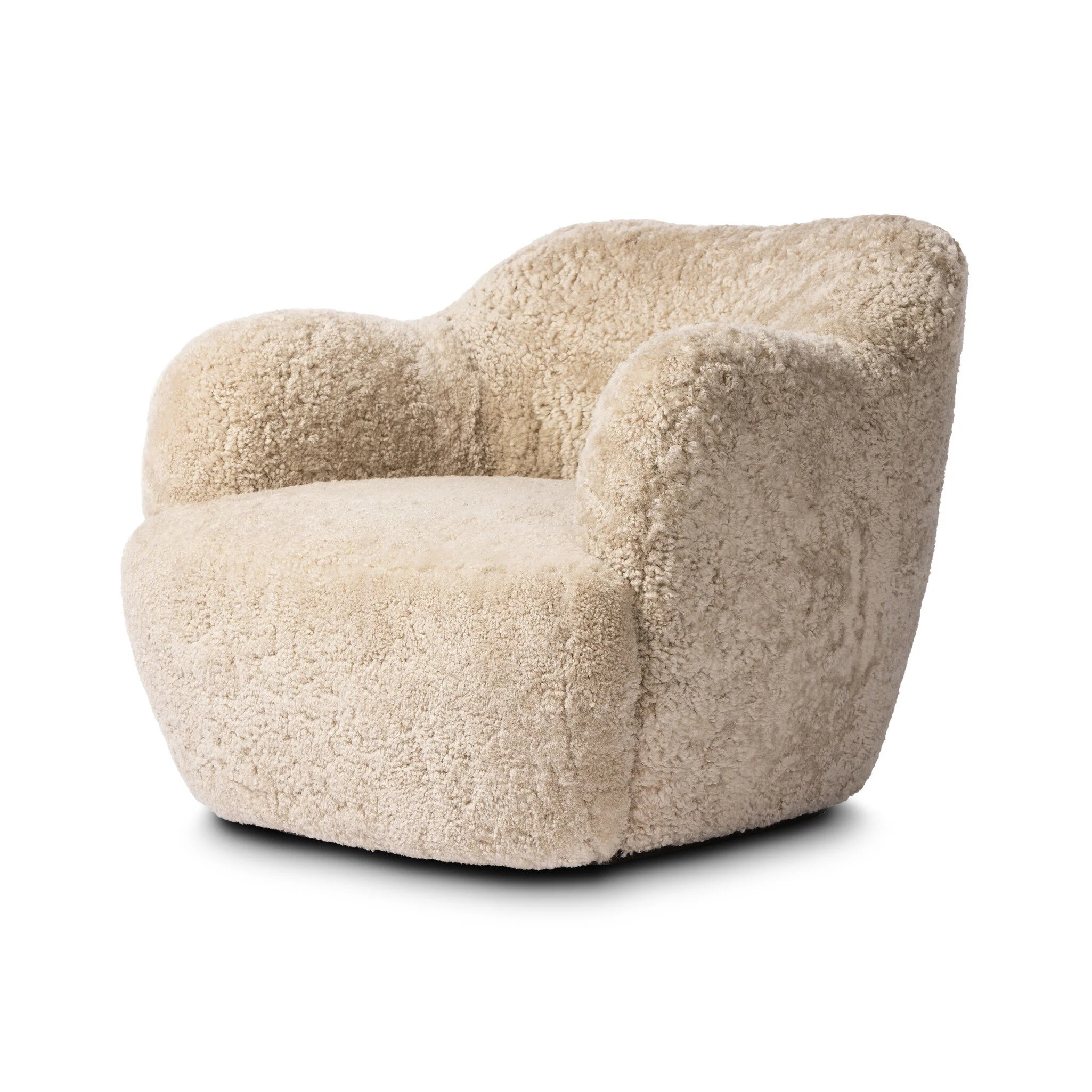 IC Teddy-Bear Shearling Swivel Chair 2