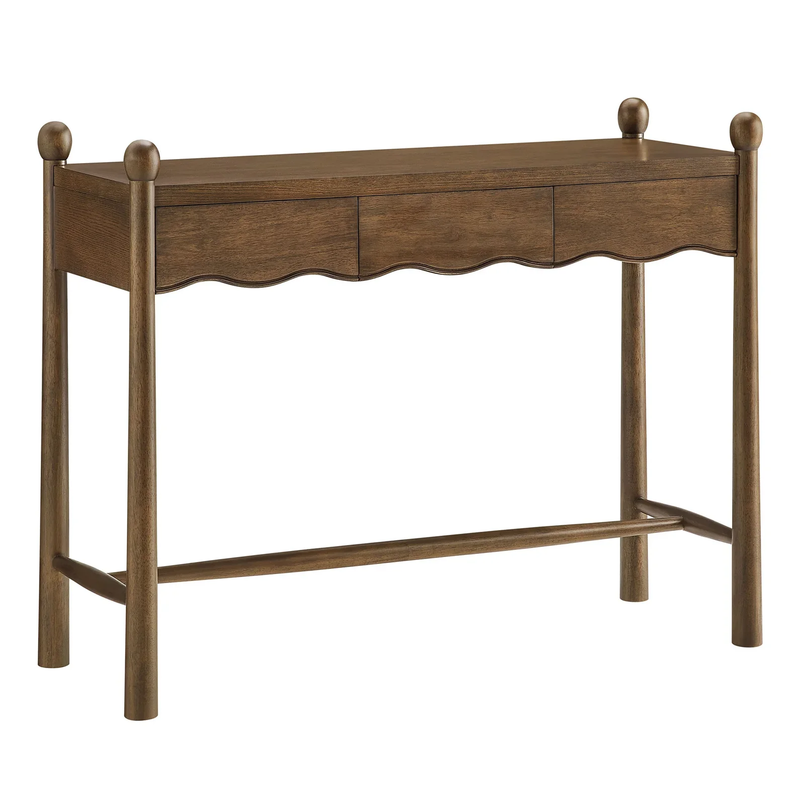 StyledU by IC Ainsley Walnut Writing Desk