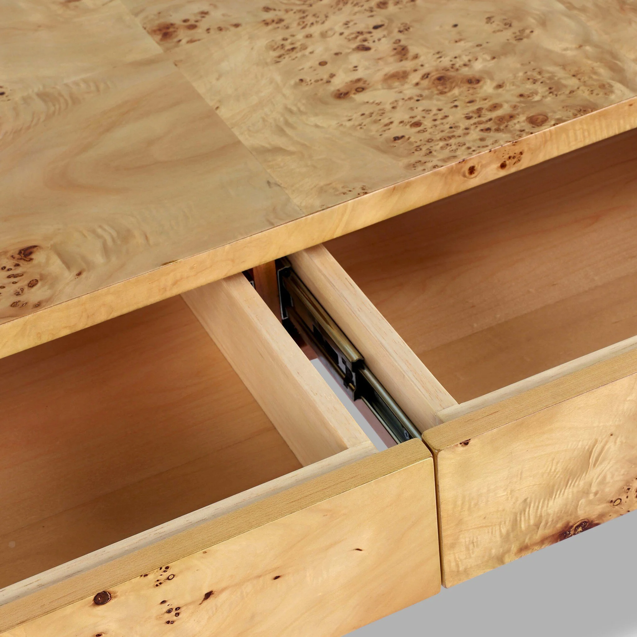 IC Natural Mappa Burl Writing Desk 8