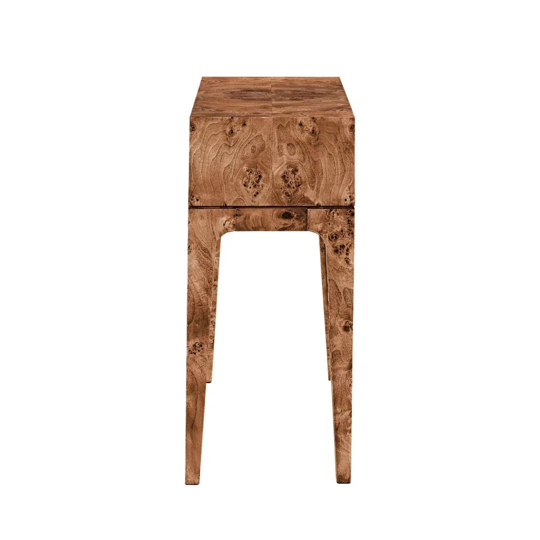 IC Dark Burl Mappa Console Table 4