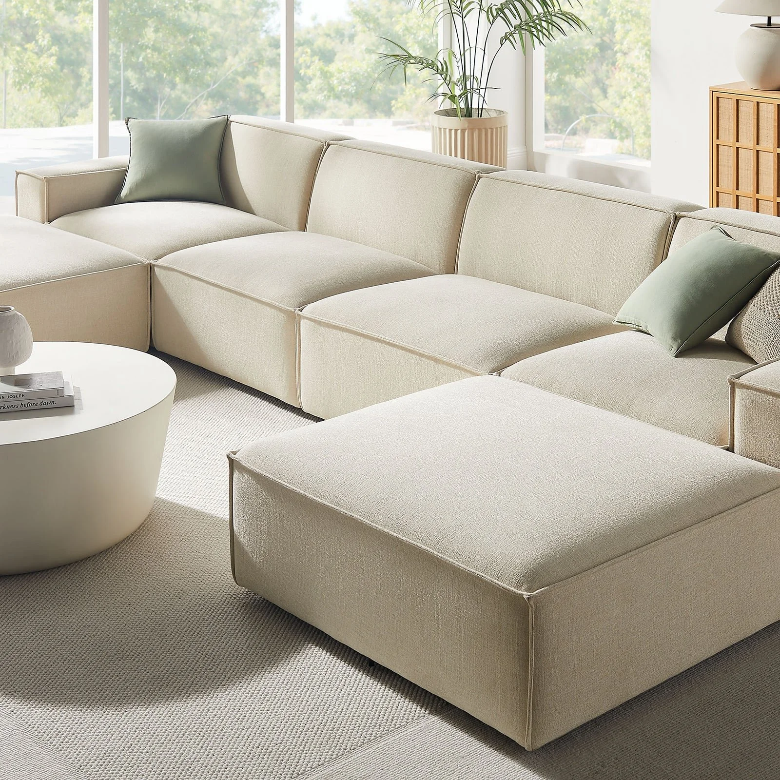 StyledU by IC Asher U-Shape Modular Sofa Fawn 9